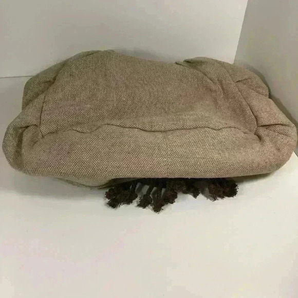 Retro  look fabric and macrame handbag from Green Lawn - Picture 8 of 9